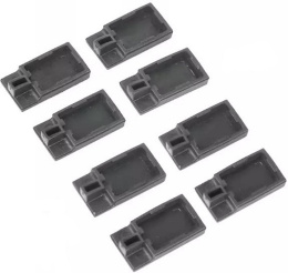 Набор накладок Pony Jorgensen 7460 8 шт, для струбцин Hobby, обеспечивают надежную защиту поверхности заготовок от повреждений в процессе работы, цвет: черный (Pony 7460)