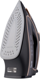 Утюг DOMFY DSC-EI901,  с паровым ударом,  3000Вт,  черный и золотистый