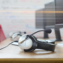 Гарнитура Koss SB45-USB,  для компьютера, мониторные,  проводные, черный  / серебристый [15116464]