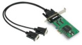 Плата MOXA CP-132EL-DB9M, PCIe, 2 Port RS-422/485 DB9M , Low Profile, кабель в комплекте