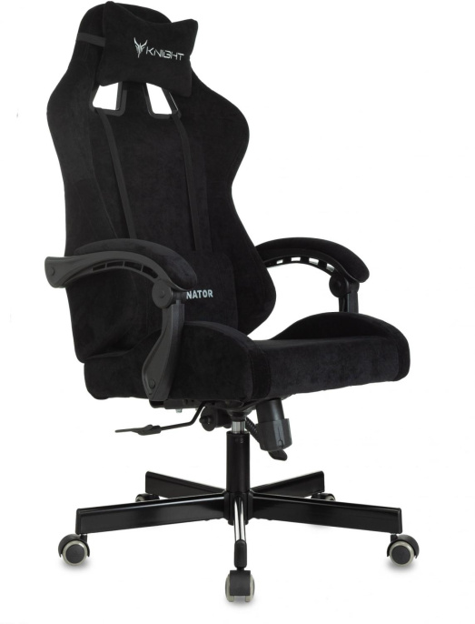 Кресло игровое Knight Terminator черный Light-20 крестов. металл