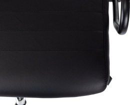 Кресло руководителя Бюрократ CH BALANCE SL PU, экокожа, до 150кг, топ-ган, фиксированные подлокотники,  черный