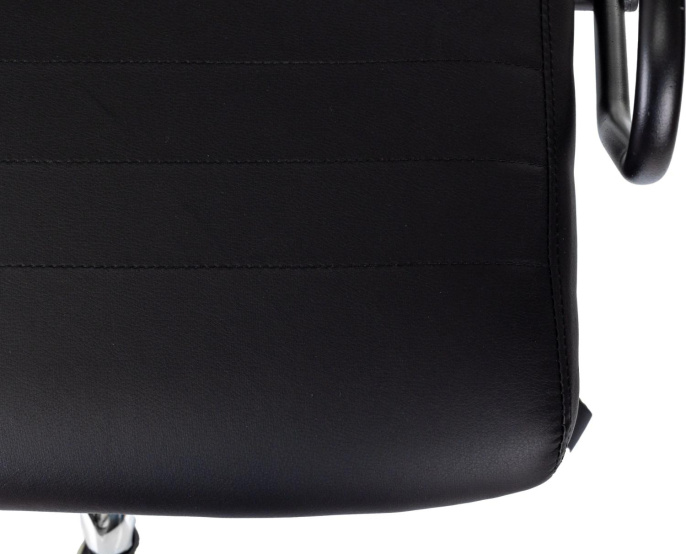 Кресло руководителя Бюрократ CH BALANCE SL PU, экокожа, до 150кг, топ-ган, фиксированные подлокотники,  черный