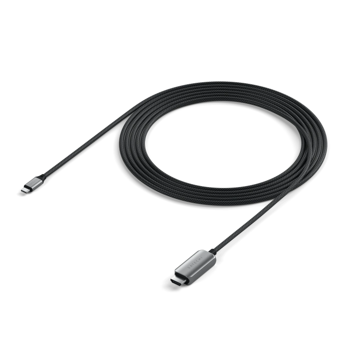 Кабель Satechi USB-C To HDMI 2.1 8K Cable. Цвет: серый космос (ST-YH8KCM)