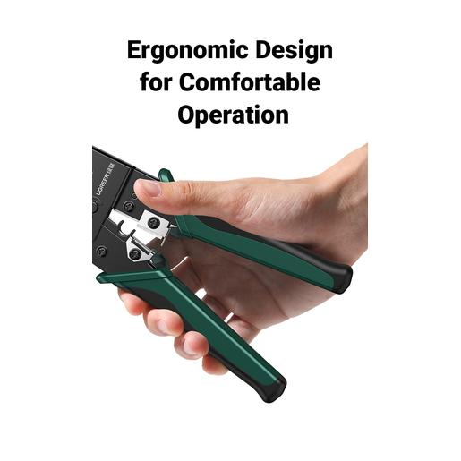 Обжимные клещи UGREEN NW136 (70683) Crimping Tool. Цвет: черно-зеленый