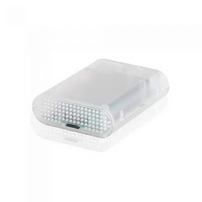 Корпус ACD RA076 Корпус ACD Transparent ABS Plastic Injection Molding case with Stripe for Raspberry Pi 3 B (прозрачный, овальный на винтах)(RASP1795) (494149)