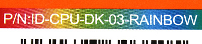 Охладитель ID-Cooling ID-CPU-DK-03-RAINBOW (3пин1155/1200/AM4 14.2-25.6дБ 500-1800об/мин Al)