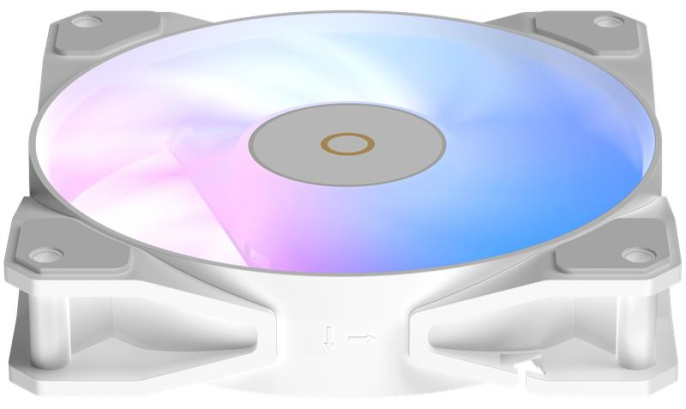 Вентилятор для корпуса Ocypus Beta F12 WH ARGB, 120x120x25mm, 4-PIN PWM, 800-1600 RPM, 29 DBA MAX, HYDRO BEARING
