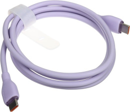 Кабель Baseus P10355702511-B3 Pudding Series Fast Charging Cable Type-C to Type-C 100W 1.2m Nebula Purple (CB000055)