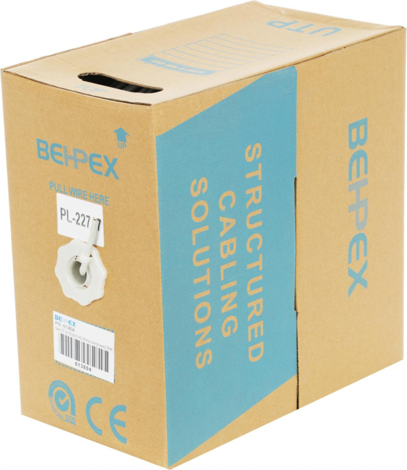 Кабель сетевой UTP4PCU UTP 4 пары cat.5E solid 0.50мм Cu 305м