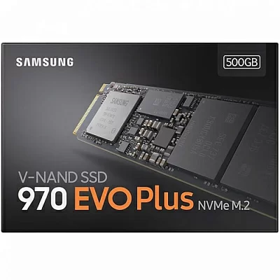 Накопитель SSD 500 Gb M.2 2280 M Samsung 970 EVO Plus MZ-V7S500BW (RTL) V-NAND 3bit-MLC