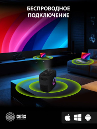 Проектор Cactus CS-PRH.01B.WUXGA-A,  2LCD,  Wi-Fi,  черный