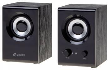 Колонки Oklick OK-160,  2.0,  черный [417559]