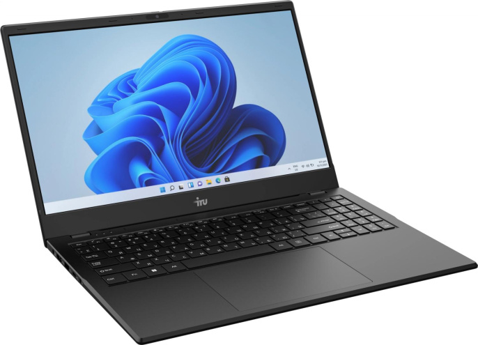 Ноутбук IRU Planio 15ING N-series N100 8Gb SSD256Gb Intel UHD Graphics 15.6" IPS FHD (1920x1080) Windows 11 Pro Multi Language 64 black WiFi BT Cam 6000mAh (2059104)