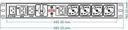 Байпас Powercom MBS1605-1C19-4Schuko