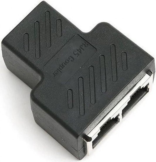 VCOM CT252S Разветвитель RJ-45 8P8C F --2 x 8P8C F ,FTP, ABS пластик, кат. 5e