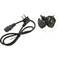 5bites Кабель питания PC207-10A IEC-320-C13 / CEE 7/7 SHCUKO / 220V / 3G*0.75MM / 1M