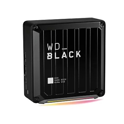 Накопитель на жестком магнитном диске WD Игровая станция WD_BLACK™ D50 Game Dock NVMe SSD WDBA3U0010BBK-EESN 1TB с подключением через Thunderbolt3