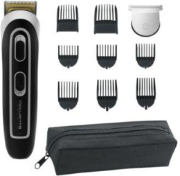 Триммер Rowenta TN9110F4 черный/серебристый насадок в компл:10шт