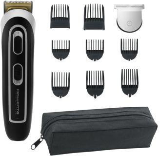 Триммер Rowenta TN9110F4 черный/серебристый насадок в компл:10шт