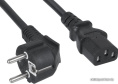Кабель питания Cablexpert, 1.8м, Schuko- C13, 6А, черный, с заземлением PC-186