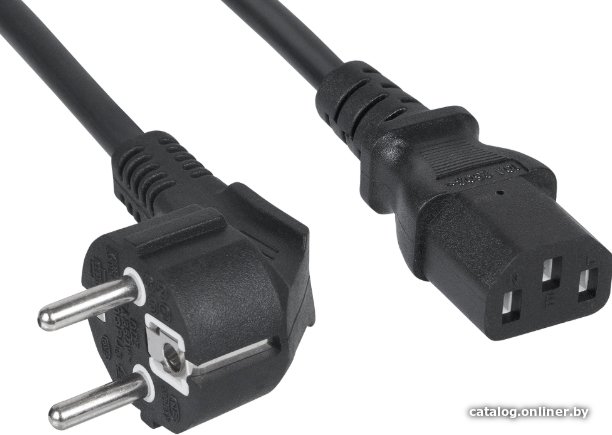 Кабель питания Cablexpert, 1.8м, Schuko- C13, 6А, черный, с заземлением PC-186