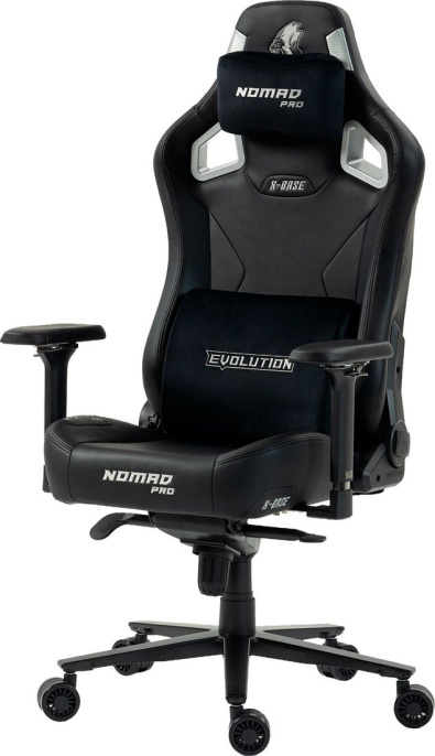 Кресло геймерcкое EVOLUTION NOMAD PRO X-BASE Black-Silver