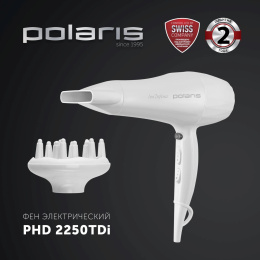Фен Polaris PHD 2250TDi 2200Вт белый