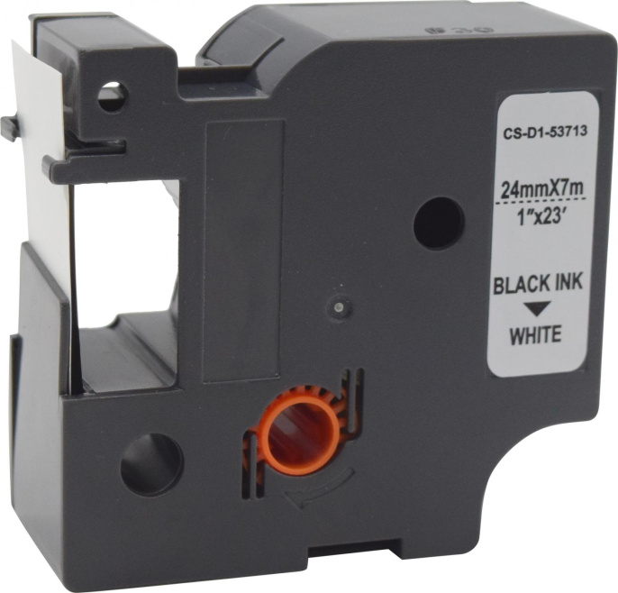 Картридж ленточный Cactus CS-D1-53713 53713 черный на белом 24x7 для Dymo Rhino Pro 6000, LM 500TS