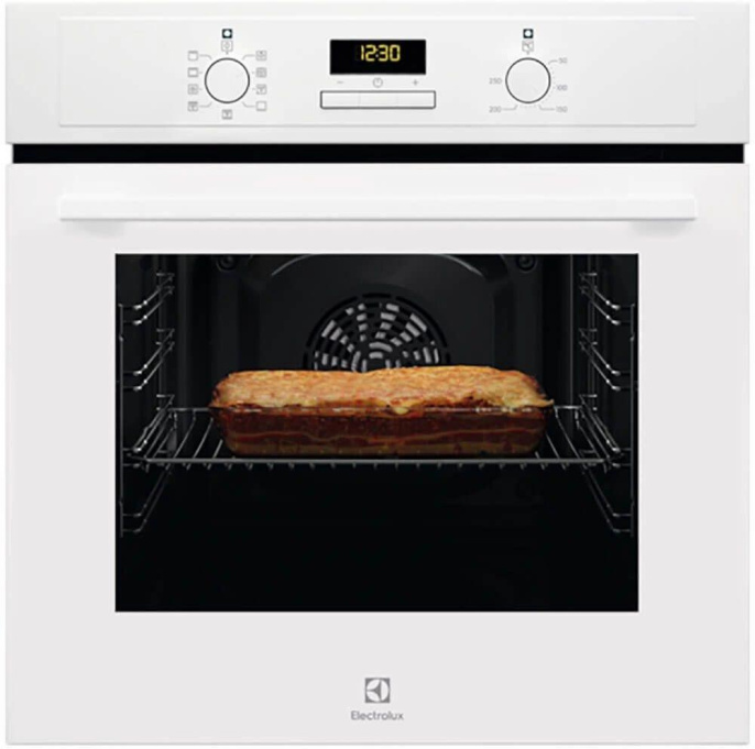 Духовой шкаф электрический Electrolux EOF3H40BW,  65л,  дверца с 2 стеклами,  белый