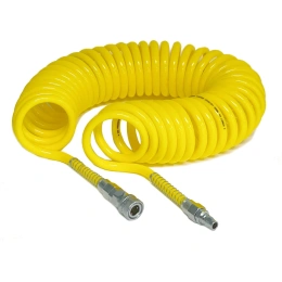 Шланг спиральный с БРС 0850 - 5 м. CDC Pneumatics UC 0850-5C YELLOW