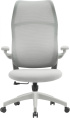 Кресло Cactus CS-GMC505-GY, сетка/ткань, до 100кг, откидные подлокотники,  серый