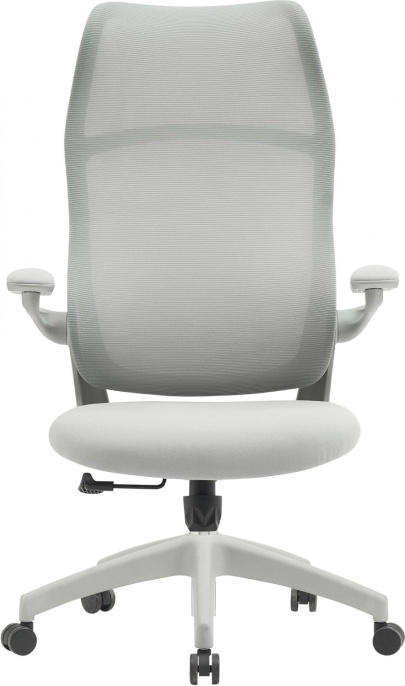 Кресло Cactus CS-GMC505-GY, сетка/ткань, до 100кг, откидные подлокотники,  серый