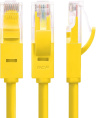 Greenconnect Патч-корд прямой 1.0m, UTP кат.5e, желтый, позолоченные контакты, 24 AWG, литой, GCR-LNC02-1.0m, ethernet high speed 1 Гбит/с, RJ45, T568B