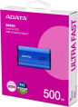 Внешний накопитель SSD USB3.2 ADATA 500GB Elite SE880 AELI-SE880-500GCBU, USB 3.2 Gen2 Type-C, up to R/W 2000/2000 MB/s, 64.8x35x12.5mm, Blue