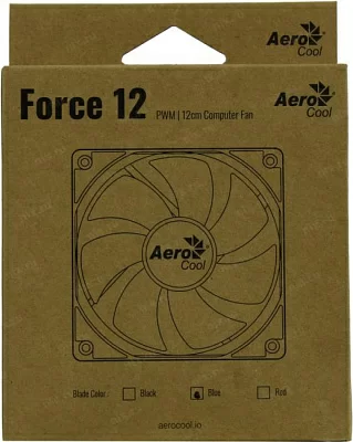 Fan Aerocool Force 12 PWM / 120mm/ 4pin/ Blue blade