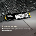 SSD накопитель Patriot P400 Lite P400LP1KGM28H 1ТБ, M.2 2280, PCIe 4.0 x4,  NVMe,  M.2