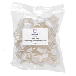 Cabeus TTB-15 Самоклеящийся кабельный зажим д.16мм , площадка 20x20мм (100 шт)