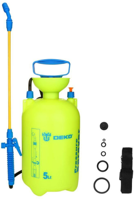 Опрыскиватель Deko DKSP06 наплеч. 5л зеленый/голубой 065-0938