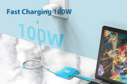 Док-станция Switch CABLETIME CB40U CT-SHUB31-PBU для Nintendo Switch OLED 3 в 1 USB C HUB Blue