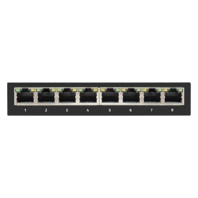 Exegate EX298694RUS Коммутатор неуправляемый ExeGate EDGS-1008D 8-портовый гигабитный UTP 10/100/1000 Base-T, металлический корпус, с функцией энергосбережения Green Ethernet Technology , настольный