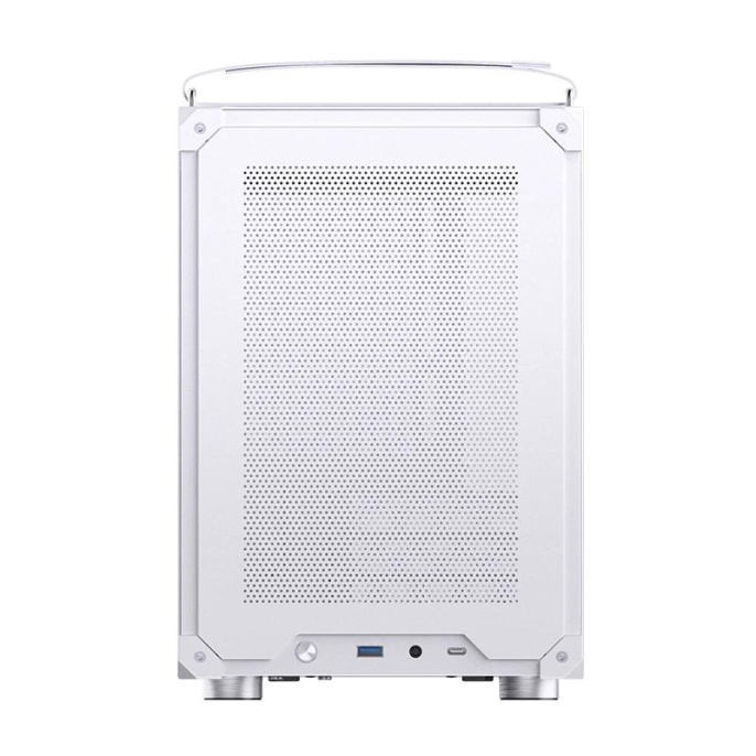 Корпус без блока питания Case JONSBO C6 MAX Handle, Mini-Tower, TG, no fan, 1xUSB-A 3.0 + 1xUSB-C 3.1, mATX, mITX White (C6 MAX White)