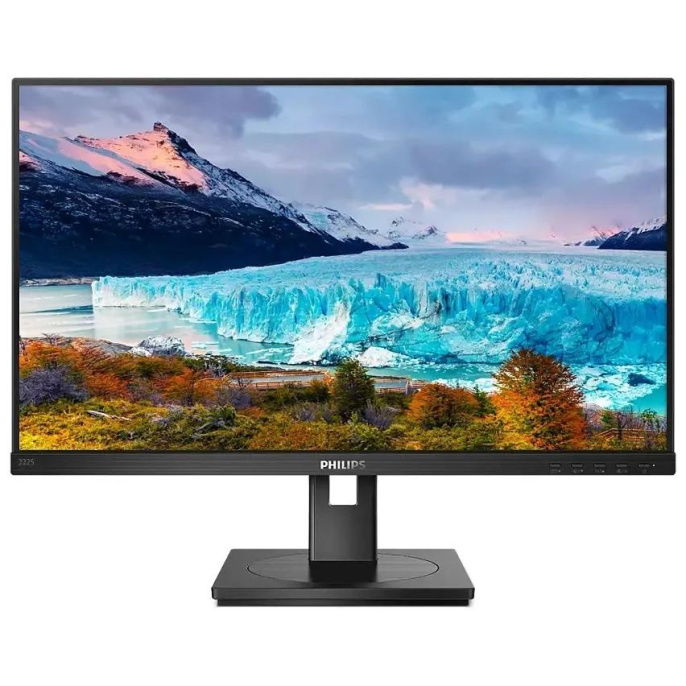 LCD PHILIPS 21.5'' 222S1AE {IPS 1920x1080 75Hz 4ms 178/178 250cd 1000:1 8bit D-Sub DVI HDMI1.4 DisplayPort1.2 AudioOut 2x2W Pivot VESA} (222S1AE/00)