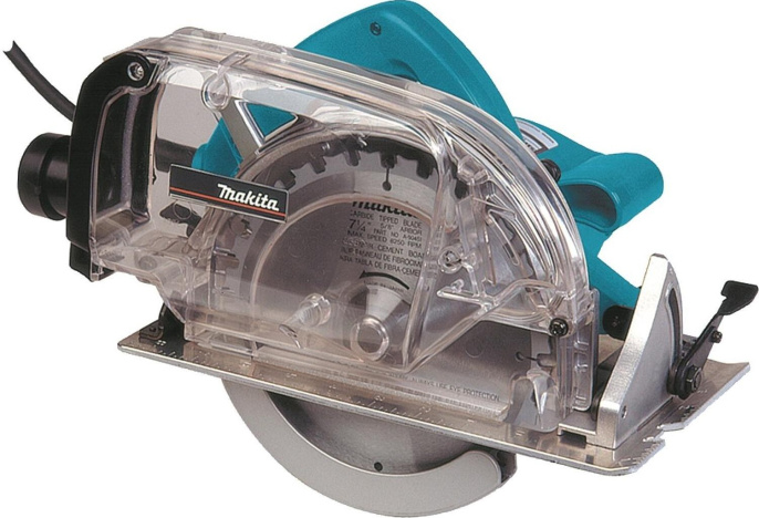 Дисковая циркулярная пила Makita 5057KB 1400 Вт, дополнительные функции: сбор пыли, константная электроника, обороты холостого хода: 5800 об/мин, глубина реза 90°: 60 мм, глубина реза 45°: 30 мм, диаметр пильного диска: 185 мм, диаметр посадочного гнез