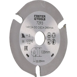 Диск пильный по дереву 125x22.2 мм FASTER TOOLS 7293
