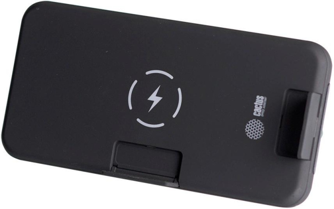 Внешний аккумулятор (Power Bank) Cactus CS-PBFSQT-10000,  10000мAч,  черный