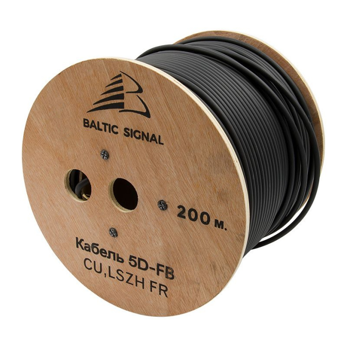 Кабель BALTIC SIGNAL 5D-FB CU LSZH FR черный (отгрузка кратно 25 м)