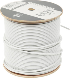 Кабель коаксиальный ITK RG-6, 300м, белый [cc1-r6f1-111-300-g]