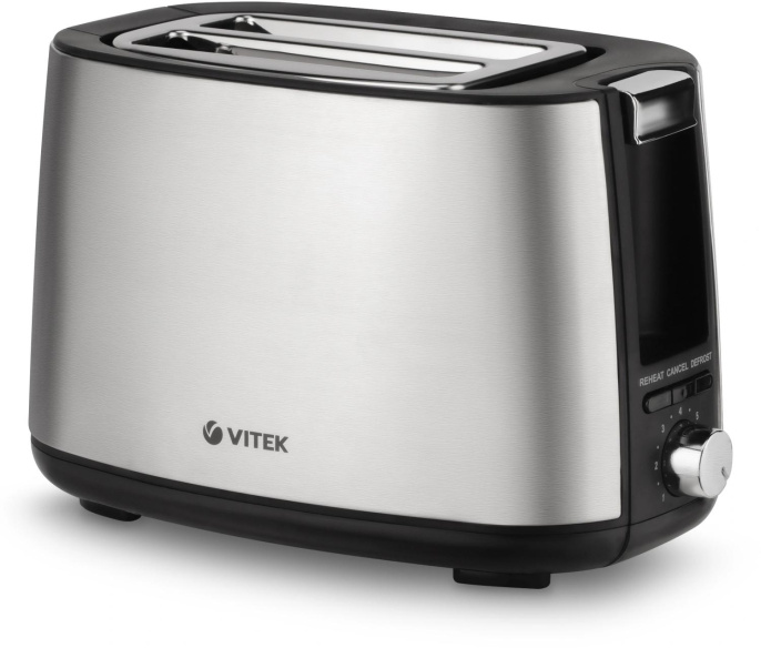 Тостер Vitek VT-7156,  серебристый/черный