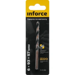 Сверло по металлу HSS-G 6х93х57 мм Inforce 11-01-682